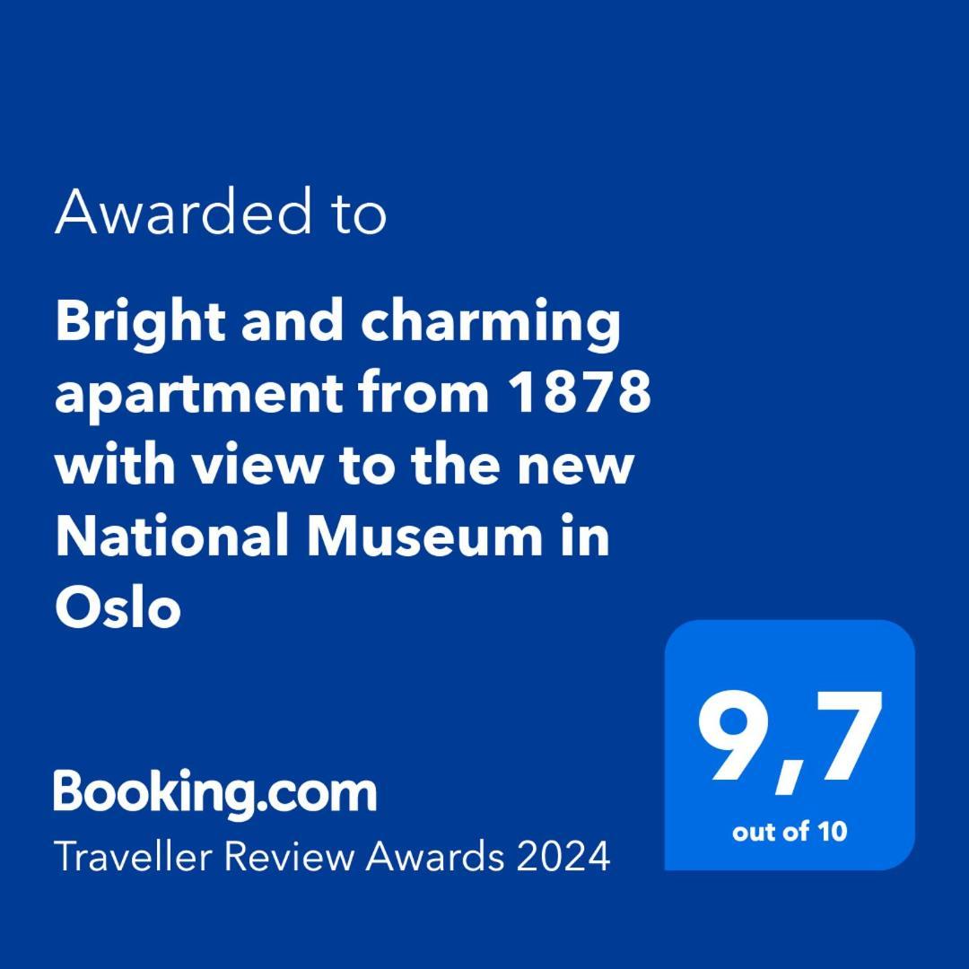 Bright And Charming Apartment From 1878 With View To The New National Museum In Oslo Luaran gambar